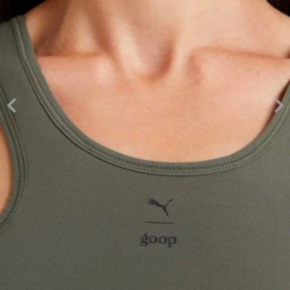 G. Label x Puma X Goop Sports Bra Mesh Inverted Racerback - Picture 5 of 10